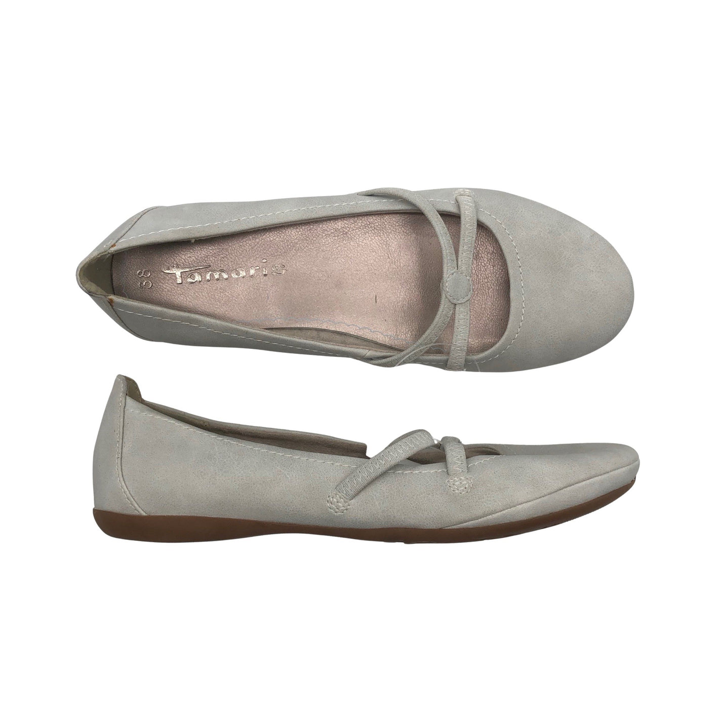 Unisex Tamaris - Ballerinas, size 38 - Gray (1)