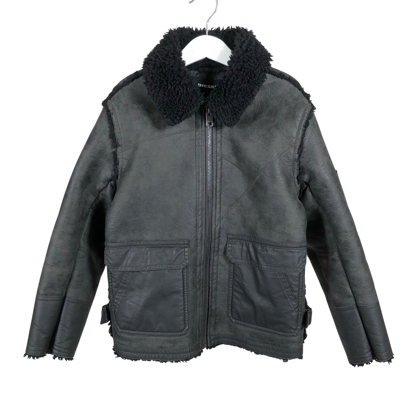 Unisex Diesel - Faux fur coat, size 122 - 128 - Brown (1)