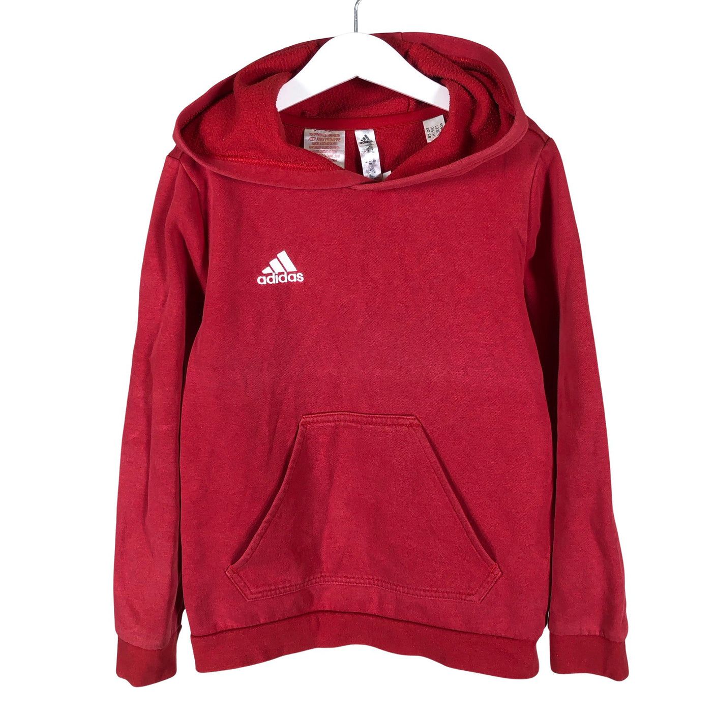 Unisex Adidas - Hoodie, size 134 - 140 - Red (1)