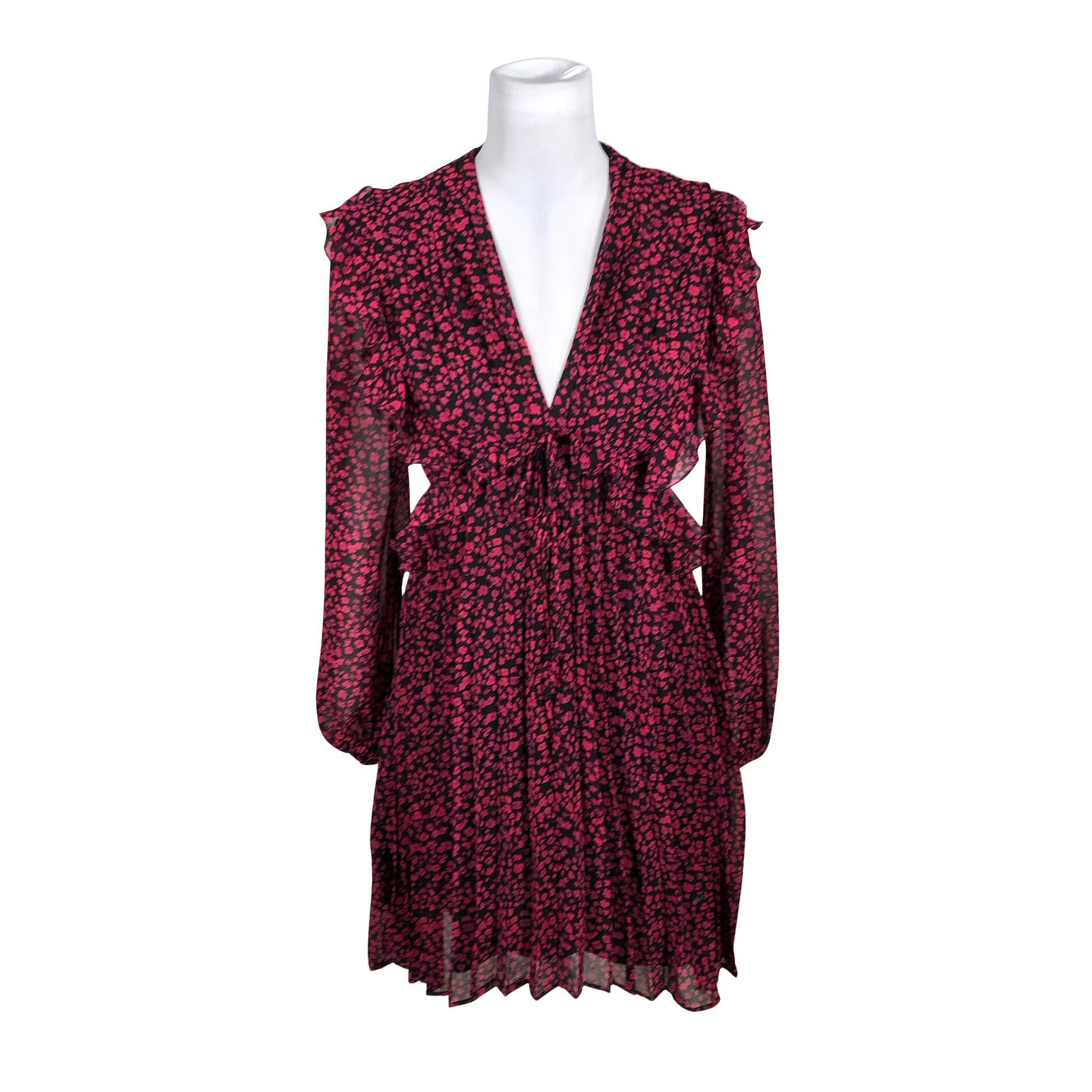 Unisex The Kooples - Schiffon dress, size 36 - Pink (1)