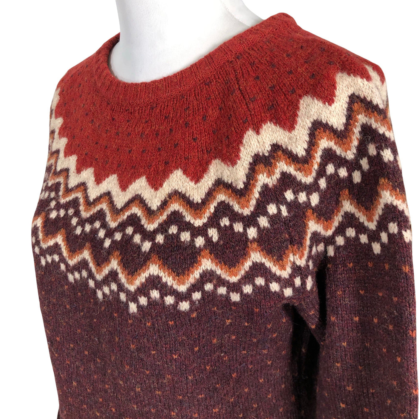 Unisex Fjällräven - Sweater, size 40 - Wine red (3)