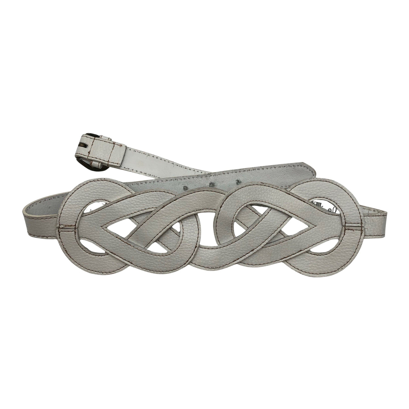 Unisex Your Face - Leather belt, size No size - White (1)