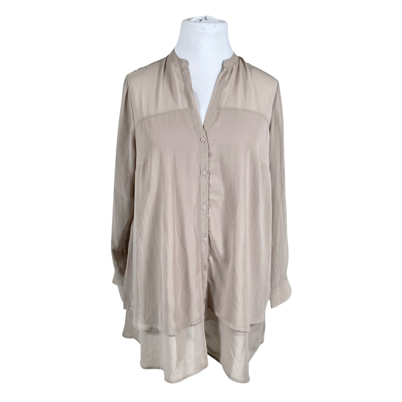 Unisex Lindex - Schiffon dress, size 46 - Gray (1)