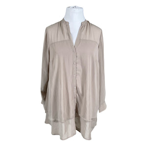 Unisex Lindex - Schiffon dress, size 46 - Gray (1)