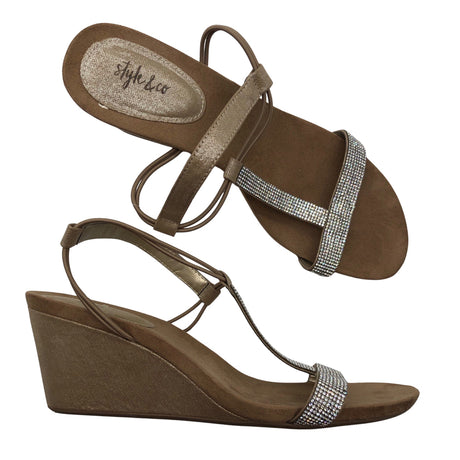 Unisex Style & Co - Heeled sandals, size 41 - Beige ()