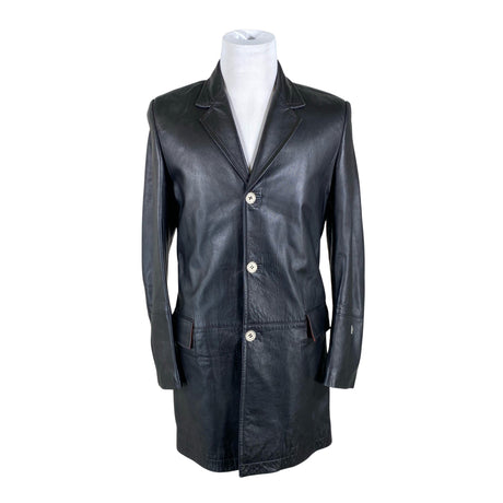 Unisex Versace Jeans Couture - Leather jacket, size S - Black ()