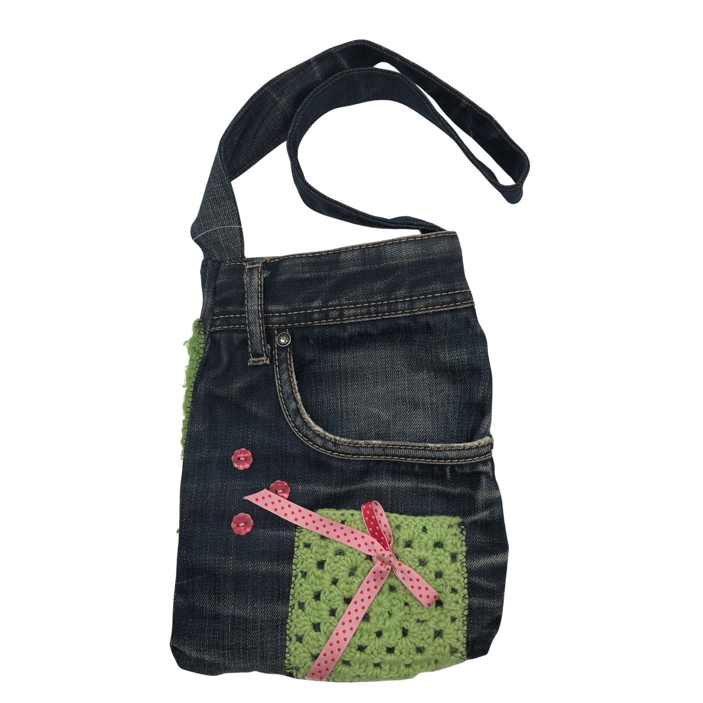 Unisex Handmade - Handbag, size Mini - Blue (1)