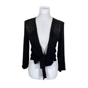 Unisex Wico - Evening bolero jacket, size 40 - Black (1)