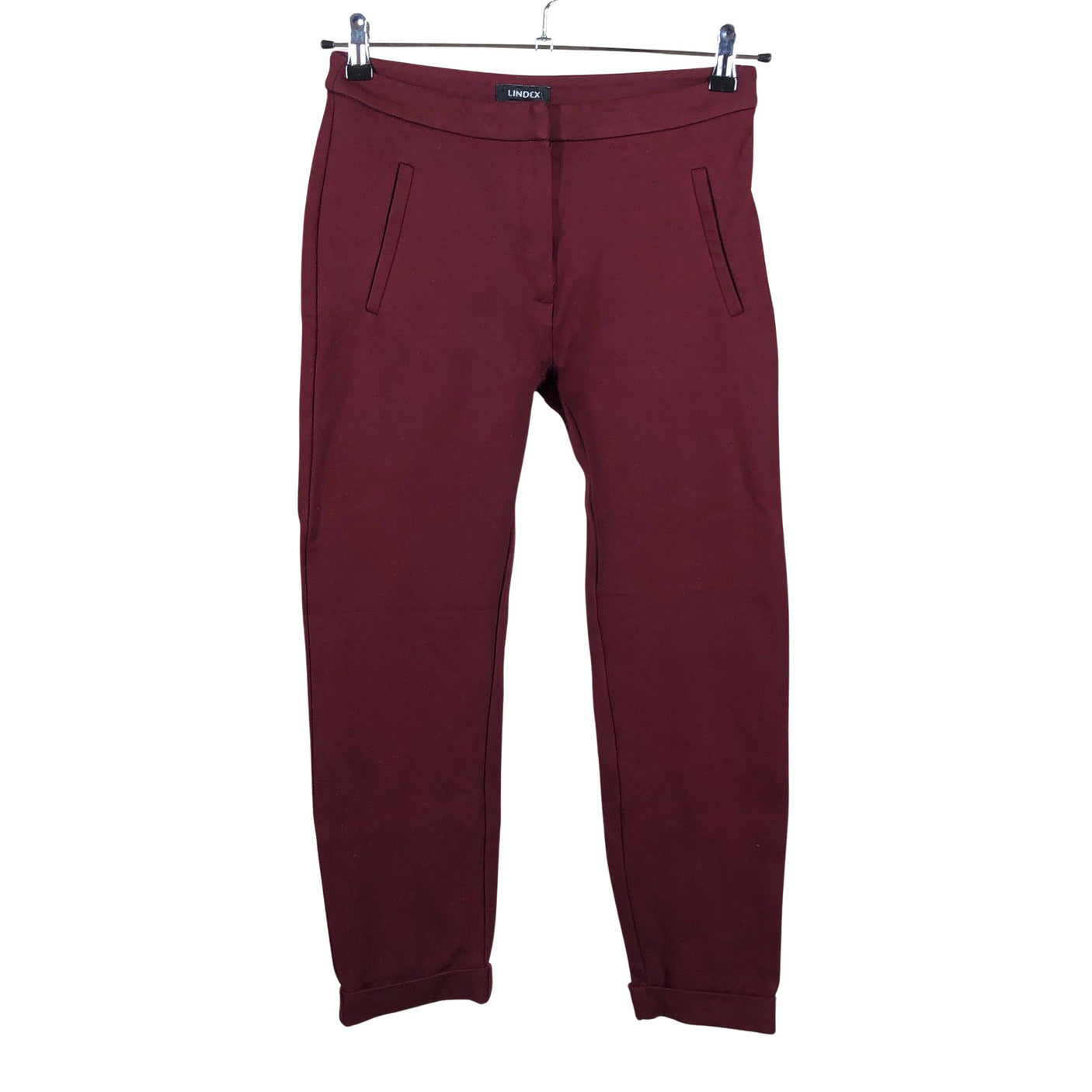 Unisex Lindex - Slacks, size 38 - Wine red (1)