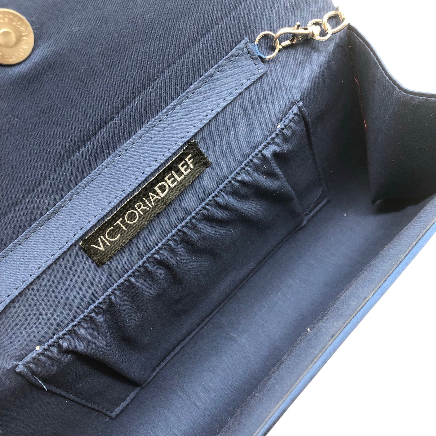 Unisex Victoria Delef - Evening bag, size Midi - Wine red (2)