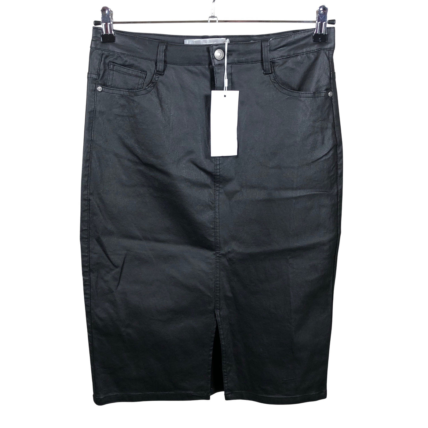 Unisex Fransa - Leather skirt, size 40 - Black (1)