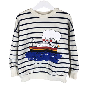 Unisex Mini Rodini - Sweatshirt, size 116 - 122 - White (1)