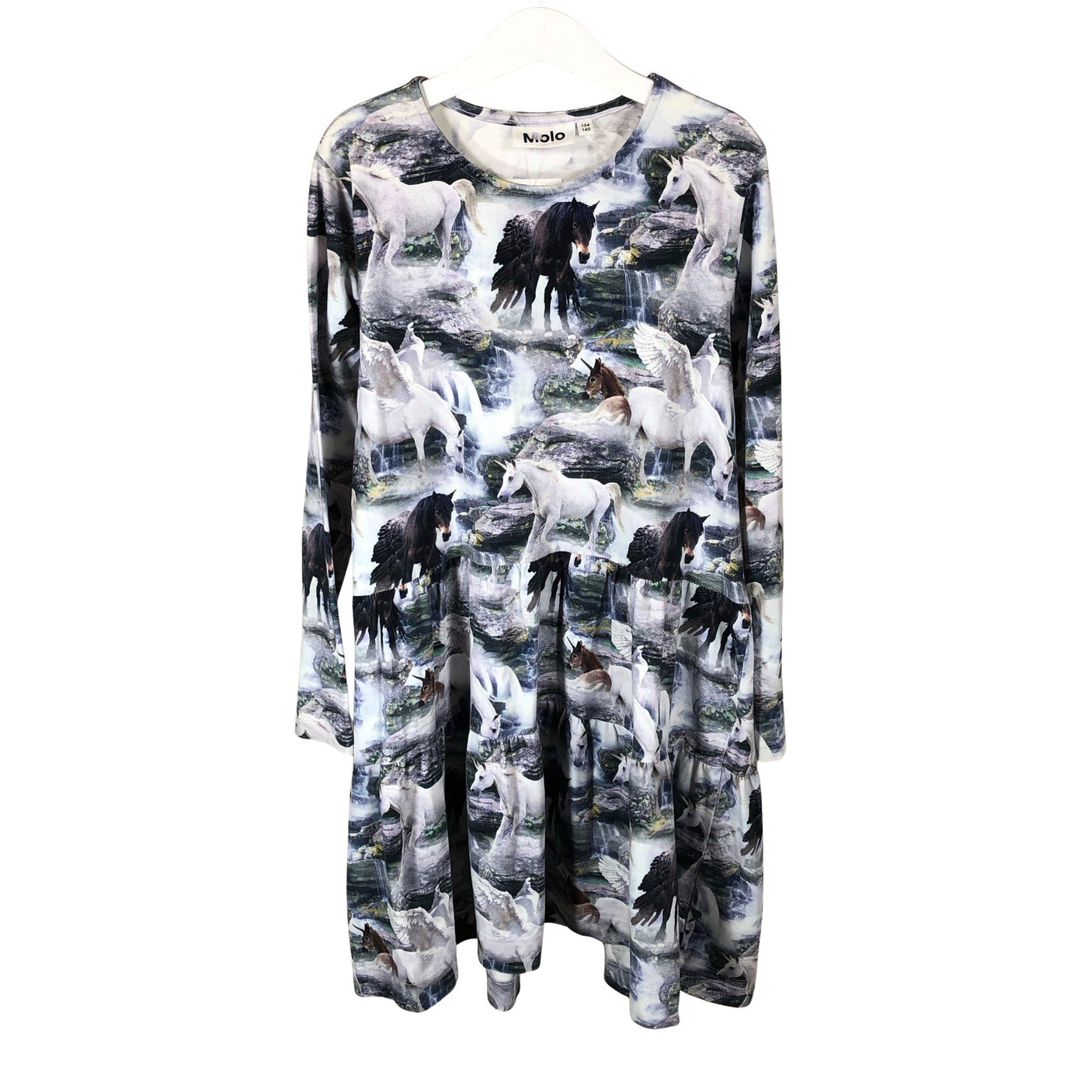 Unisex Molo Kids - Tricot dress, size 134 - 140 - Gray (1)