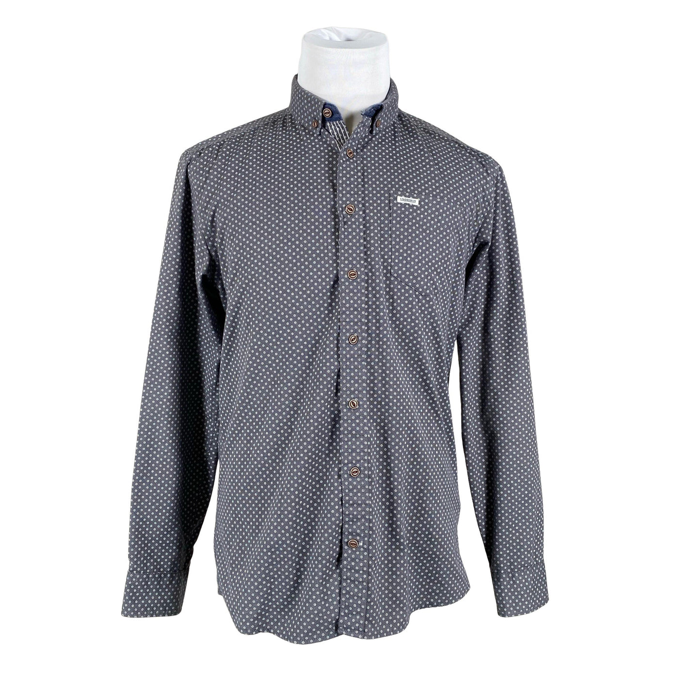 Unisex Lindbergh - Collared shirt, size M - Gray (1)