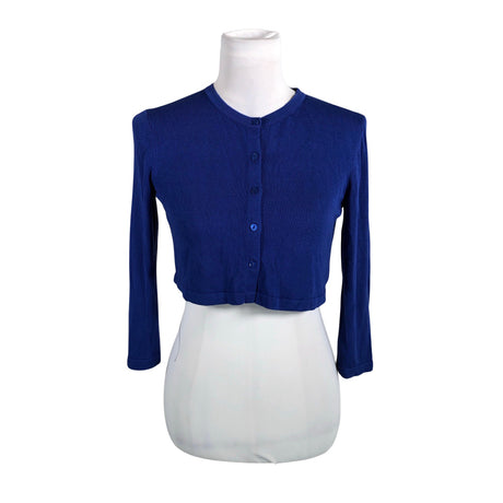 Unisex Weekend by MaxMara - Knit bolero jacket, size 36 - Blue ()