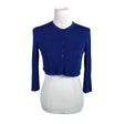 Unisex Weekend by MaxMara - Knit bolero jacket, size 36 - Blue ()
