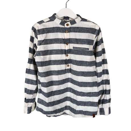 Unisex POMPdeLUX - Collared shirt, size 128 - 134 - Gray ()