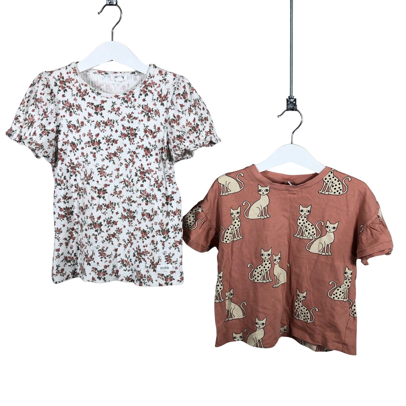 Unisex Lindex - T-shirt, size 104 - 110 - Light pink (1)