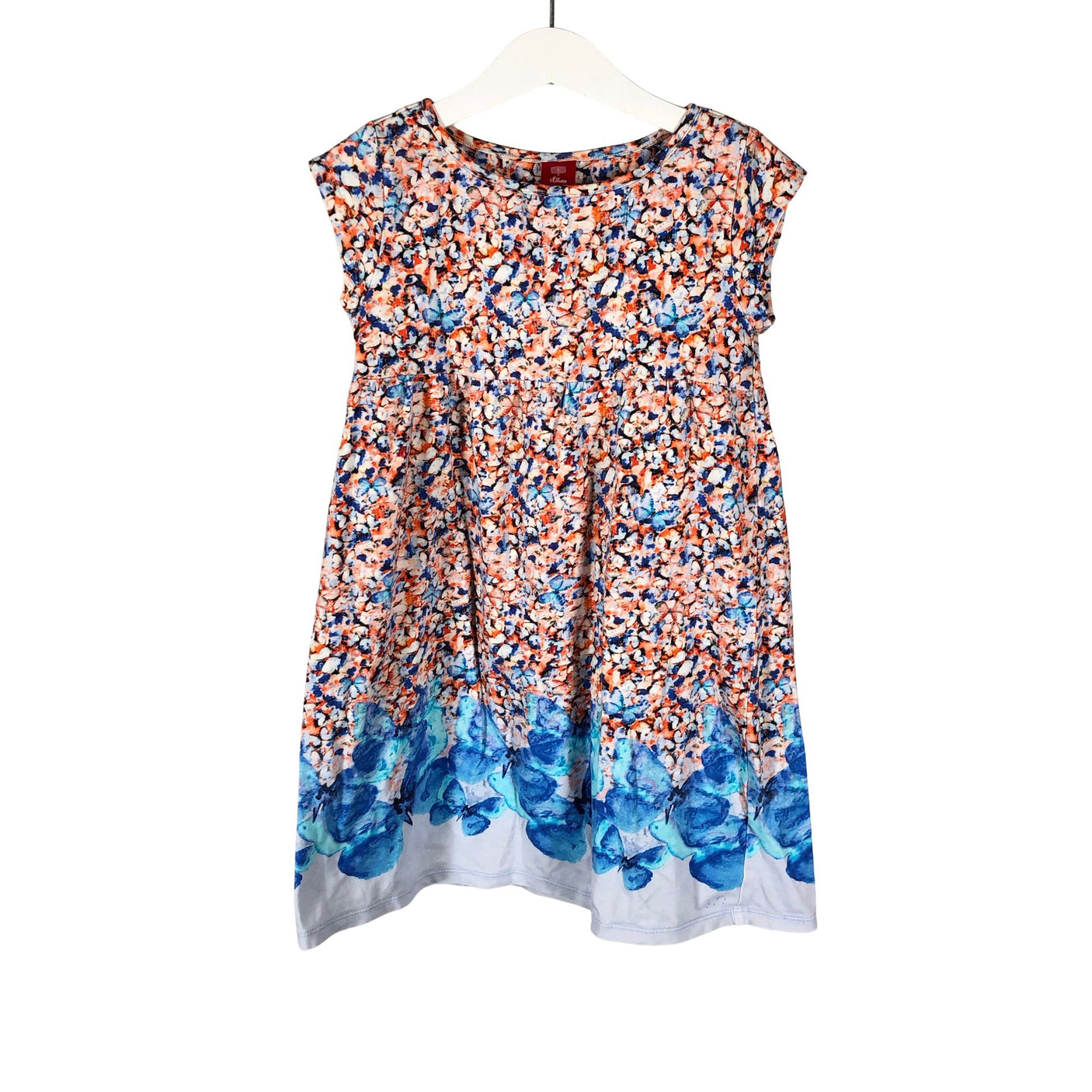 Unisex s.Oliver - Tricot dress, size 116 - 122 - Light blue (1)