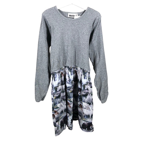 Unisex Molo Kids - Tricot dress, size 146 - 152 - Gray ()