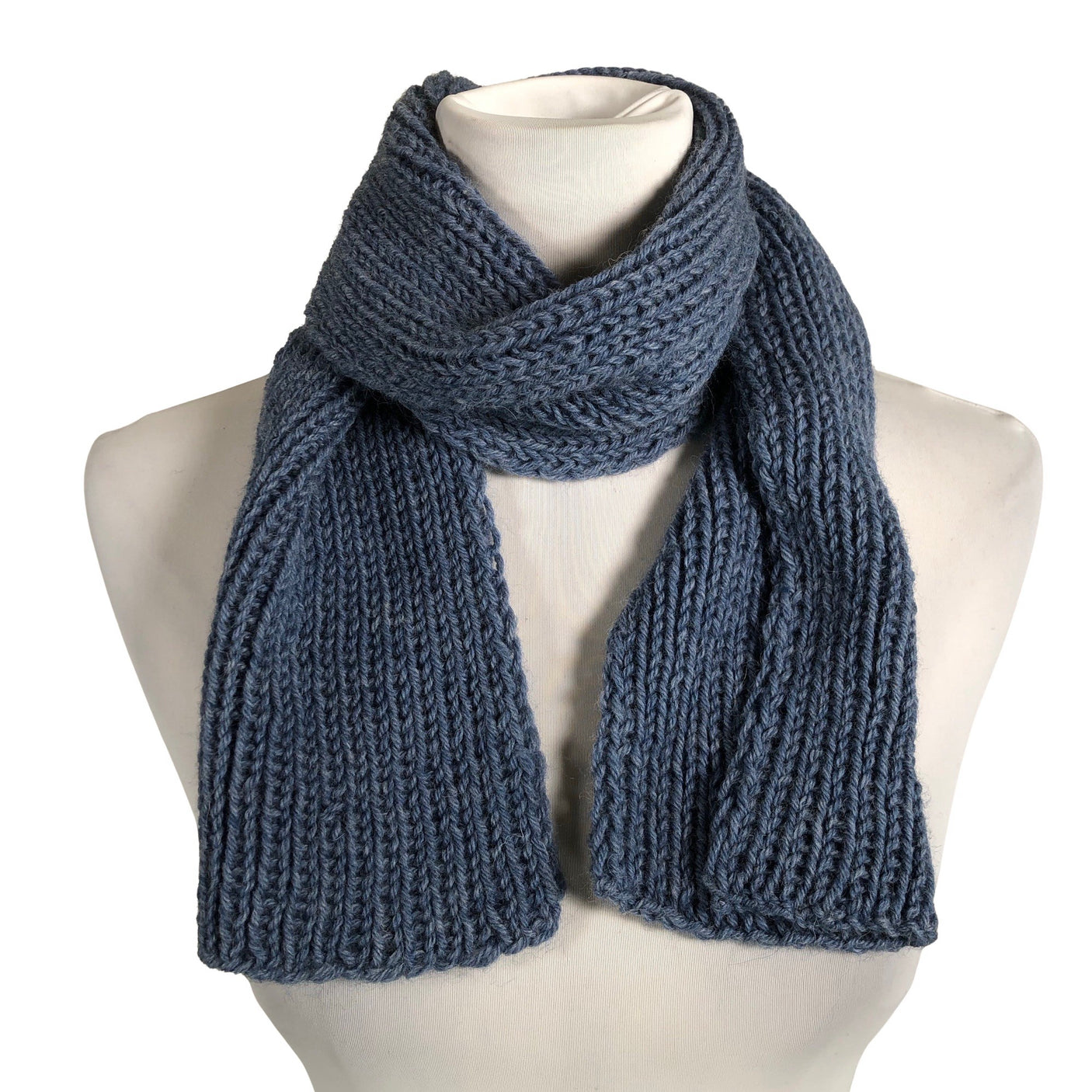 Unisex Handmade - Scarf, size Midi - Blue (1)