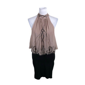 Unisex Lipsy London - Party dress, size 38 - Beige (1)