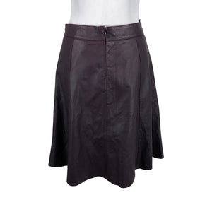 Unisex Gestuz - Leather skirt, size 38 - Violet (2)
