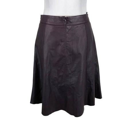 Unisex Gestuz - Leather skirt, size 38 - Violet (2)