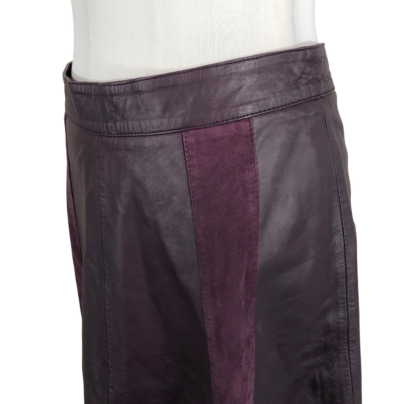 Unisex Gestuz - Leather skirt, size 38 - Violet (3)