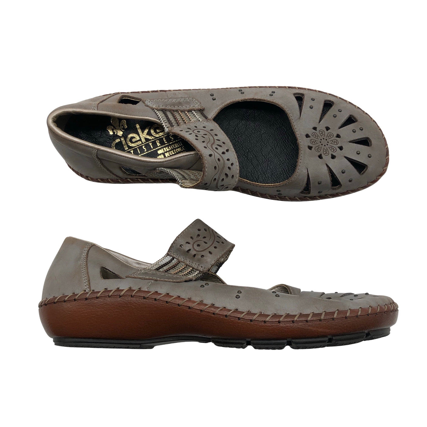 Unisex Rieker - Ballerinas, size 37 - Gray (1)