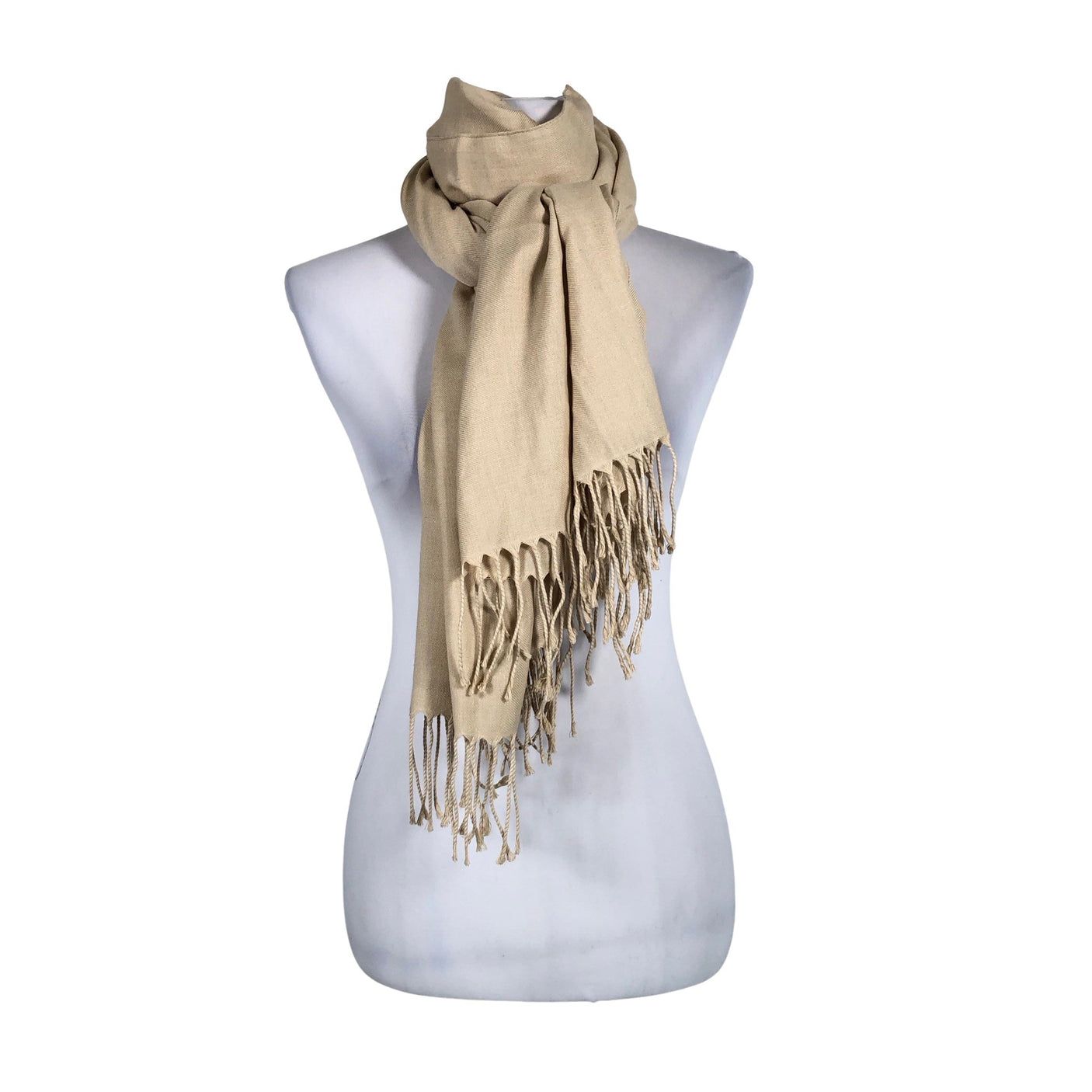 Unisex Pashmina - Scarf, size Maxi - Beige (1)