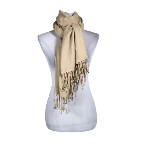 Unisex Pashmina - Scarf, size Maxi - Beige ()
