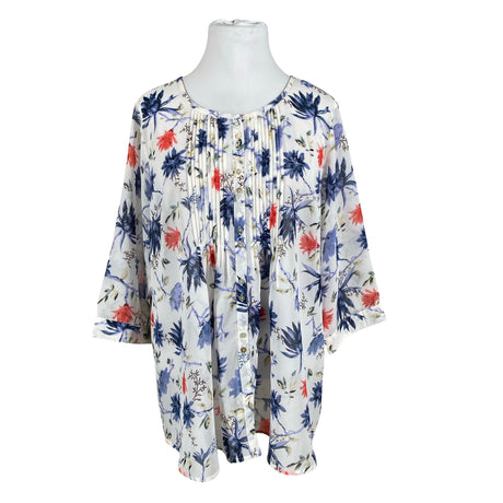 Unisex Åshild - Schiffon tunic, size 48 - White ()