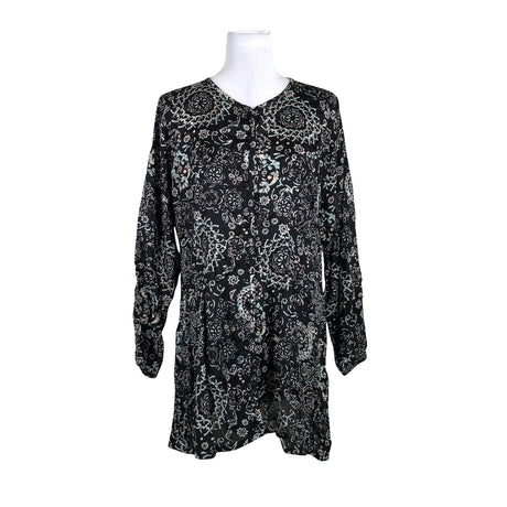 Unisex The Masai - Schiffon tunic, size 38 - Black ()