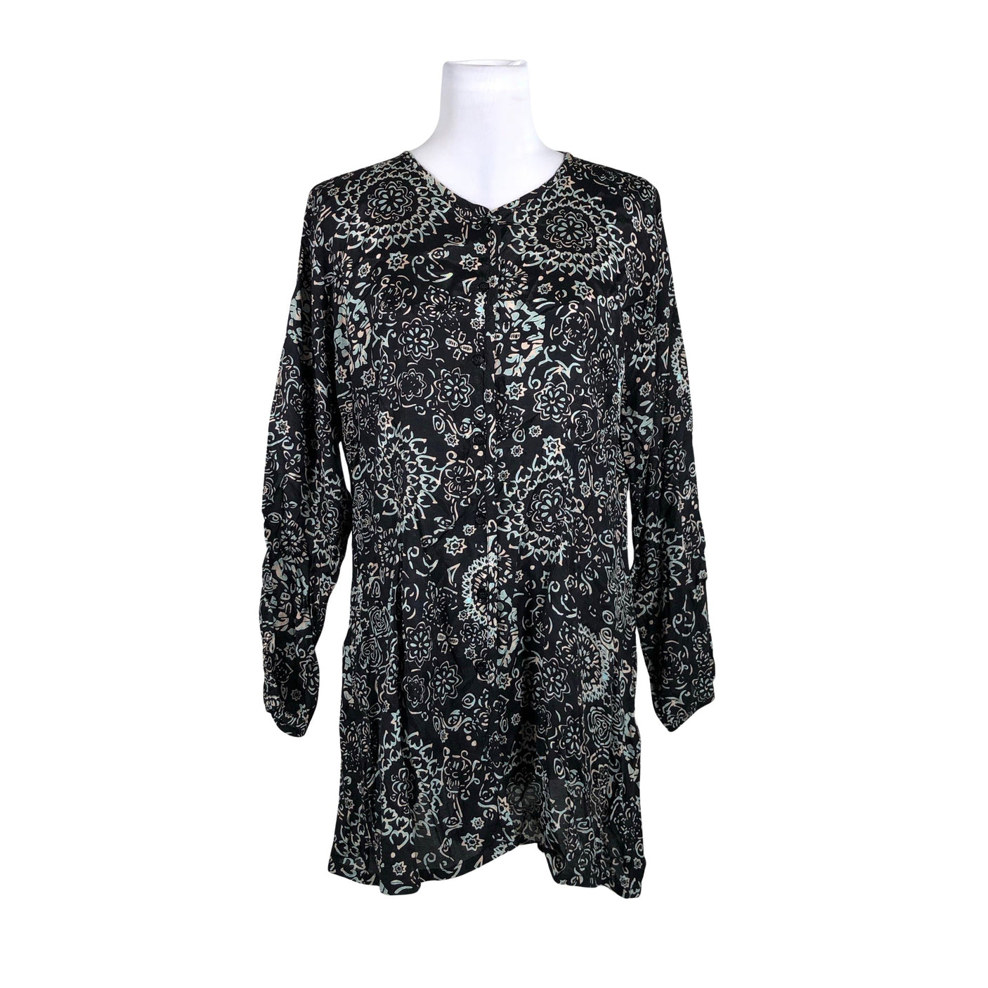 Unisex The Masai - Schiffon tunic, size 38 - Black (1)