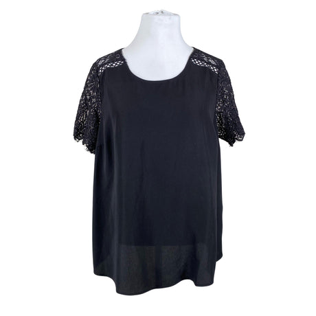 Unisex Zizzi - Short-sleeved blouse, size 46 - Black ()