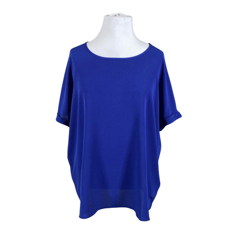 Unisex Zizzi - Short-sleeved blouse, size 46 - Blue ()