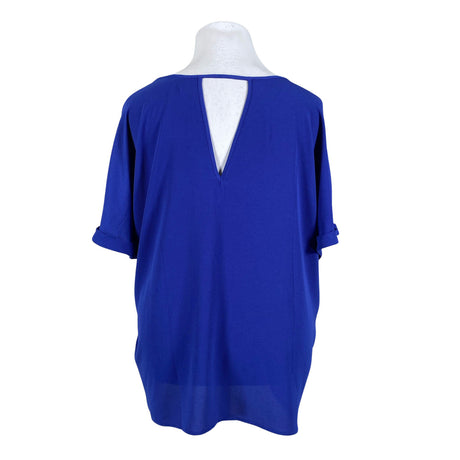 Unisex Zizzi - Short-sleeved blouse, size 46 - Blue (2)