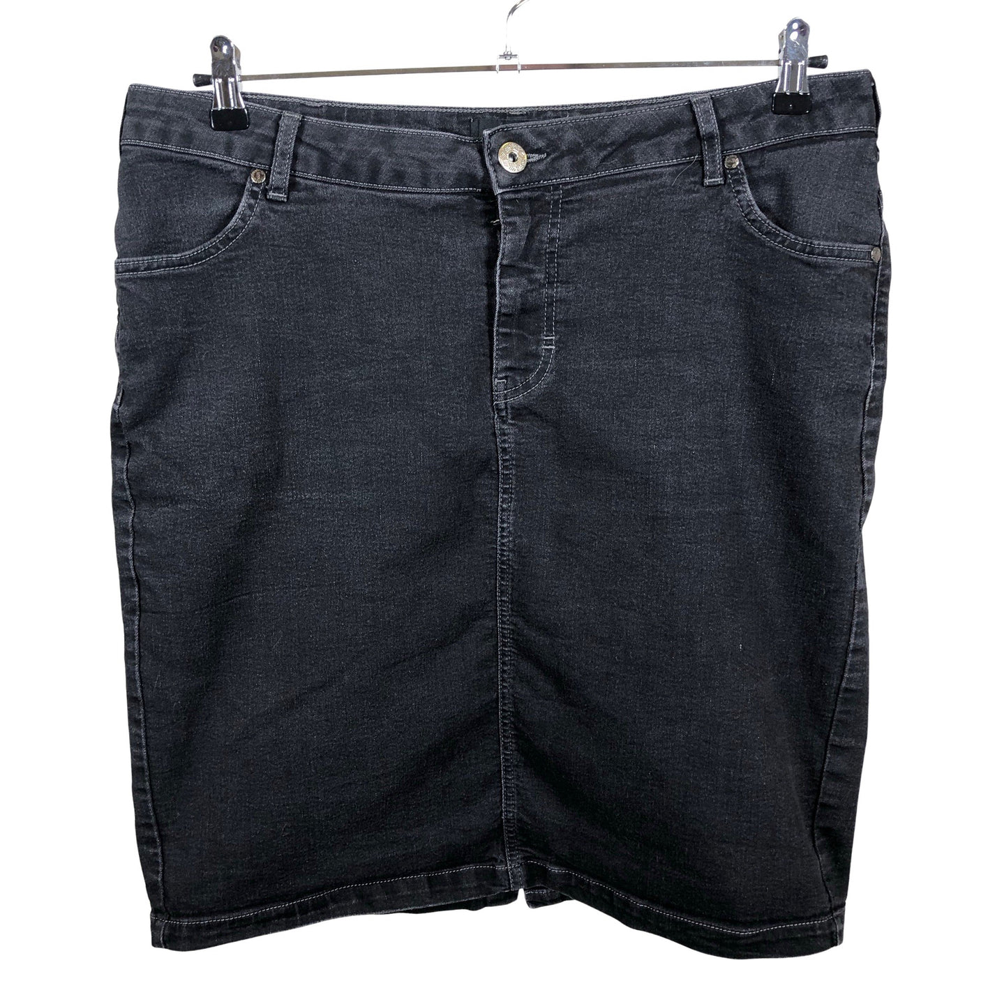 Unisex Zizzi - Denim skirt, size 46 - Gray (1)