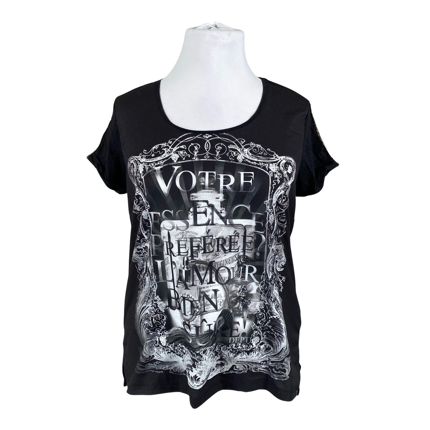 Unisex D.E.P.T - T-shirt, size 42 - Black (1)