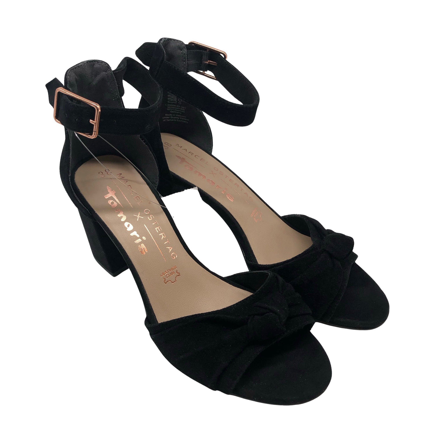 Unisex Tamaris - Heeled sandals, size 38 - Black (2)