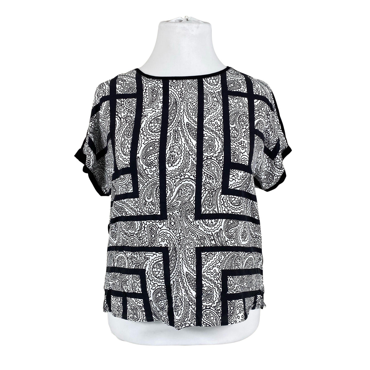 Unisex Gerry Weber - Short-sleeved blouse, size 42 - Black (1)