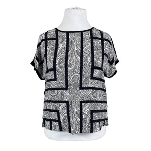 Unisex Gerry Weber - Short-sleeved blouse, size 42 - Black (1)