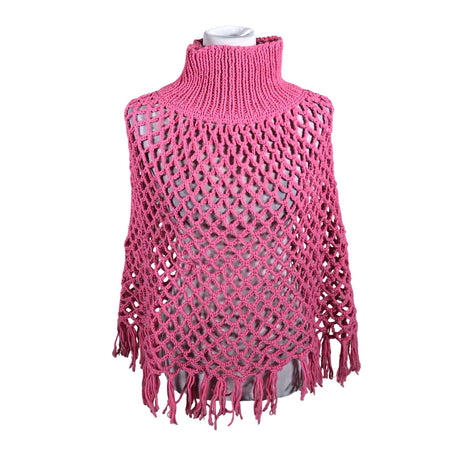 Unisex Handmade - Poncho, size 36 - Pink ()