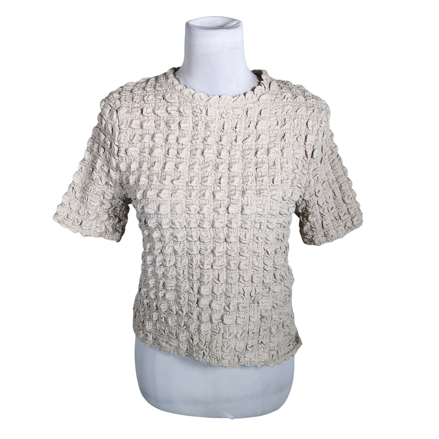 Unisex Lindex - T-shirt, size 38 - Beige (1)