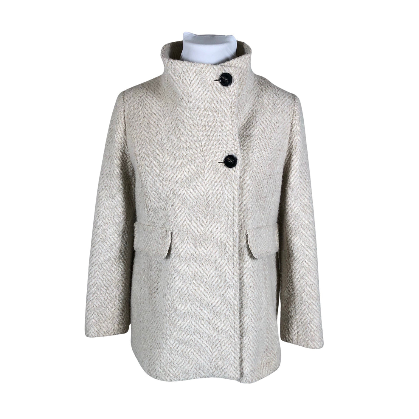 Unisex Caroll - Wool coat, size 44 - Beige (1)
