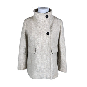 Unisex Caroll - Wool coat, size 44 - Beige (1)