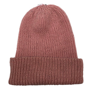 Unisex Handmade - Winter beanie, size 54 - 56 cm - Light pink (1)