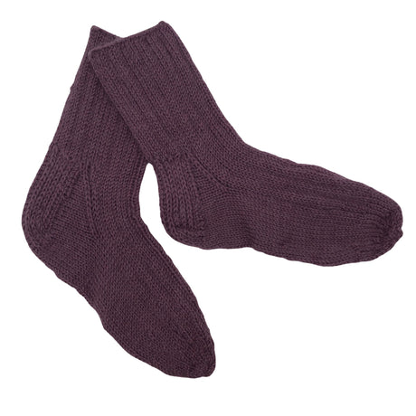 Unisex Handmade - Wool socks, size 38 - Violet ()
