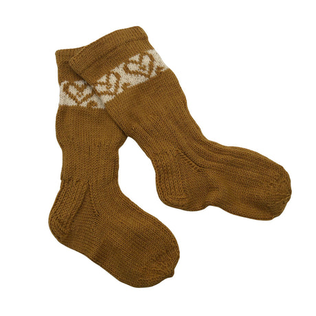 Unisex Handmade - Wool socks, size 37 - Yellow ()
